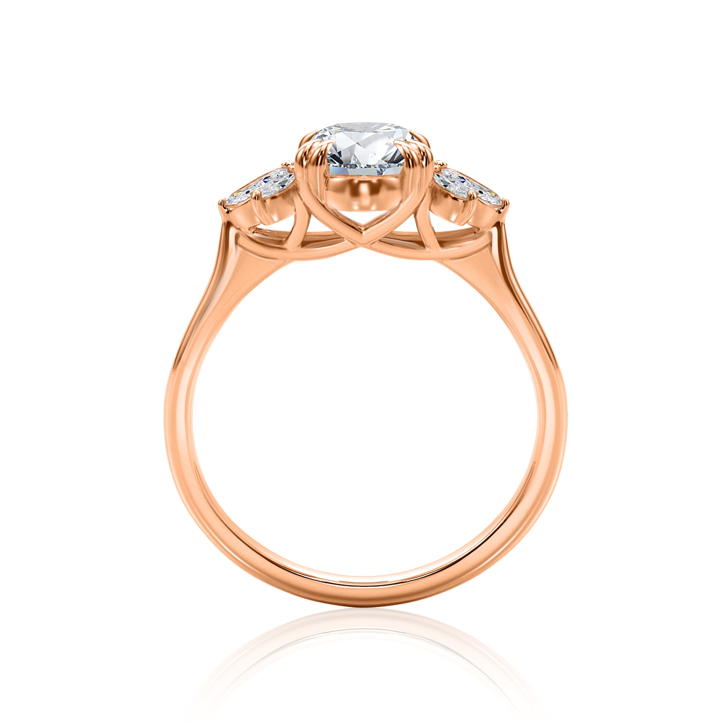 #Metal_14K Rose Gold#Shape_Oval