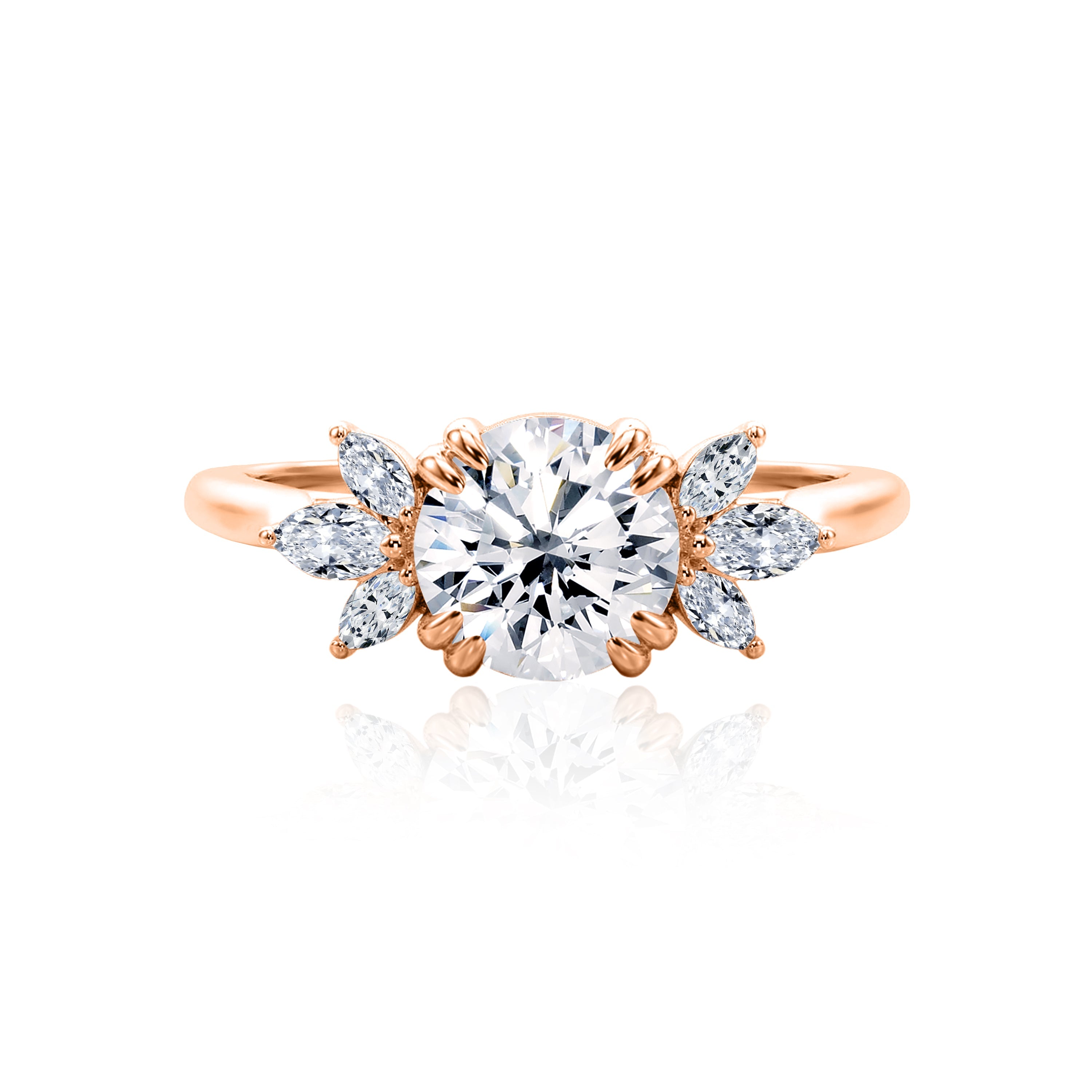 #Metal_14K Rose Gold#Shape_Round