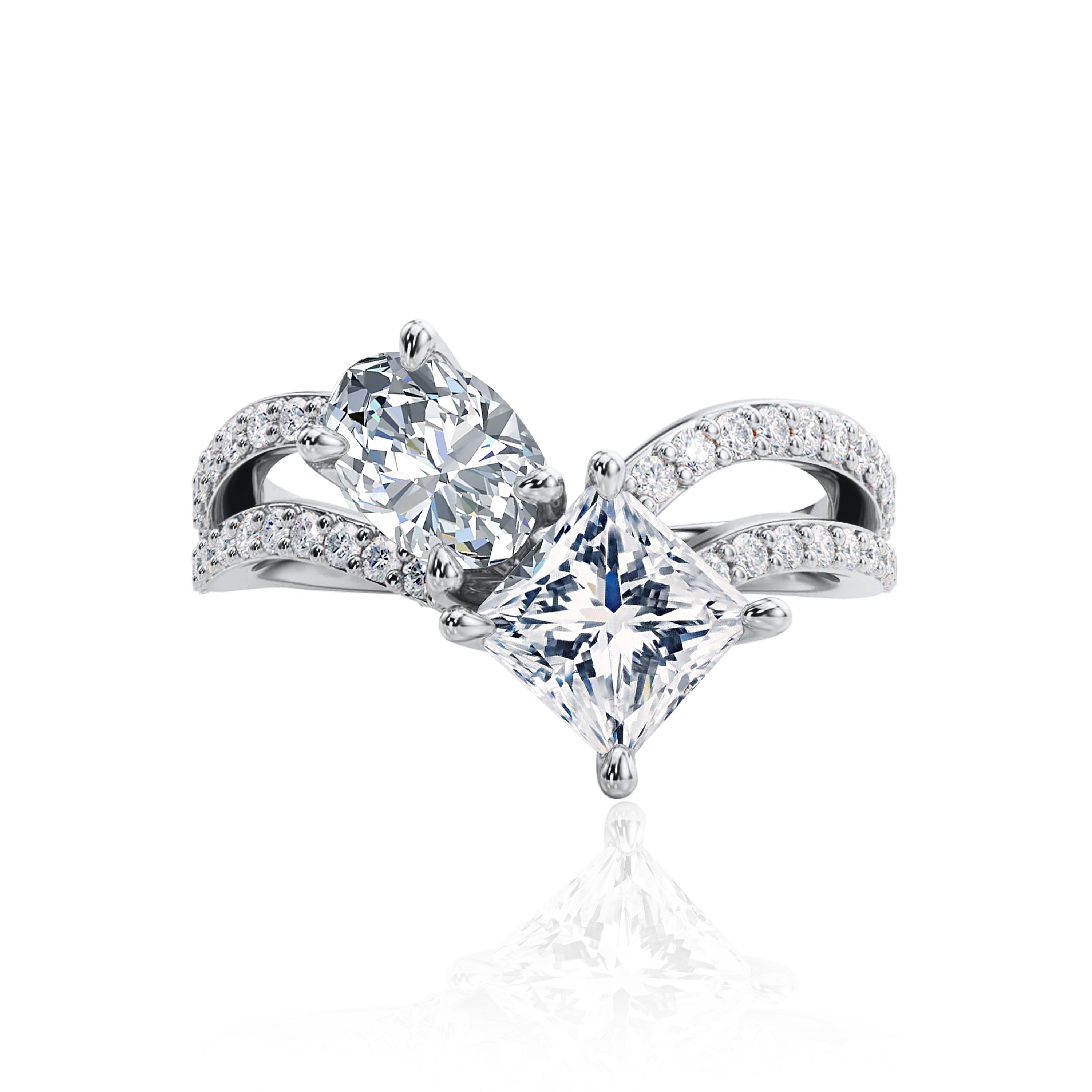 #Metal_14K White Gold#Shape_Princess#Metal_18K White Gold#Metal_Platinum