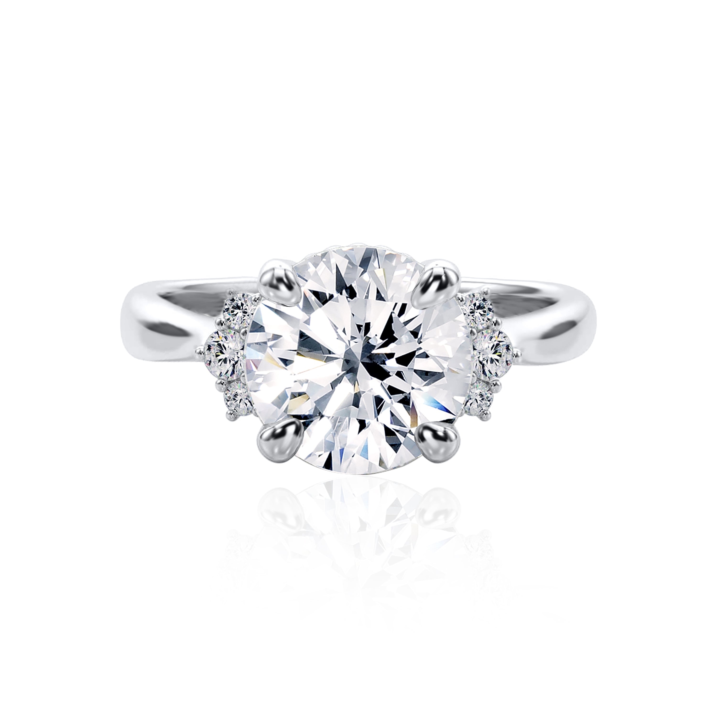 #Metal_14K White Gold#Shape_Round#Metal_18K White Gold#Metal_Platinum