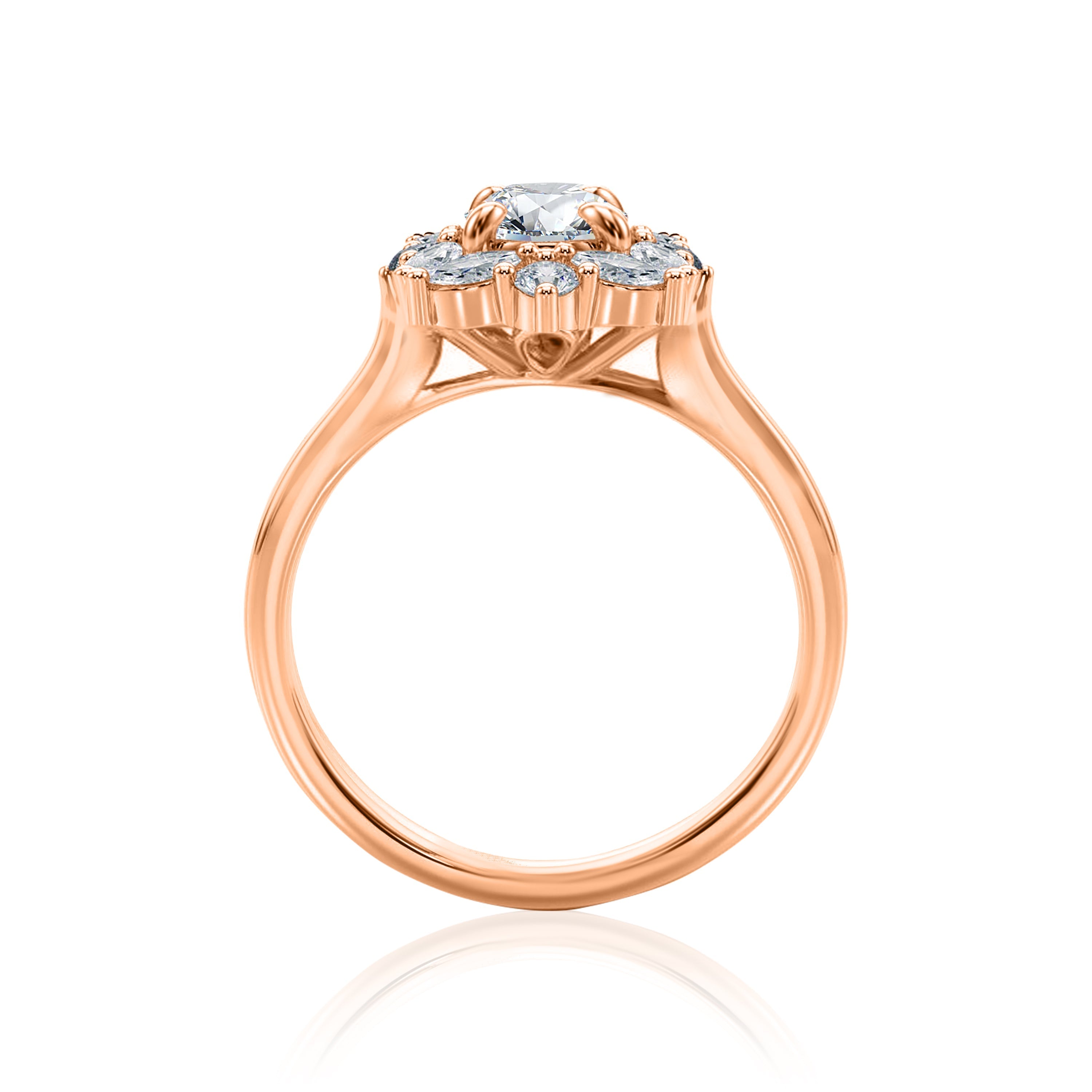 #Metal_14K Rose Gold#Shape_Oval