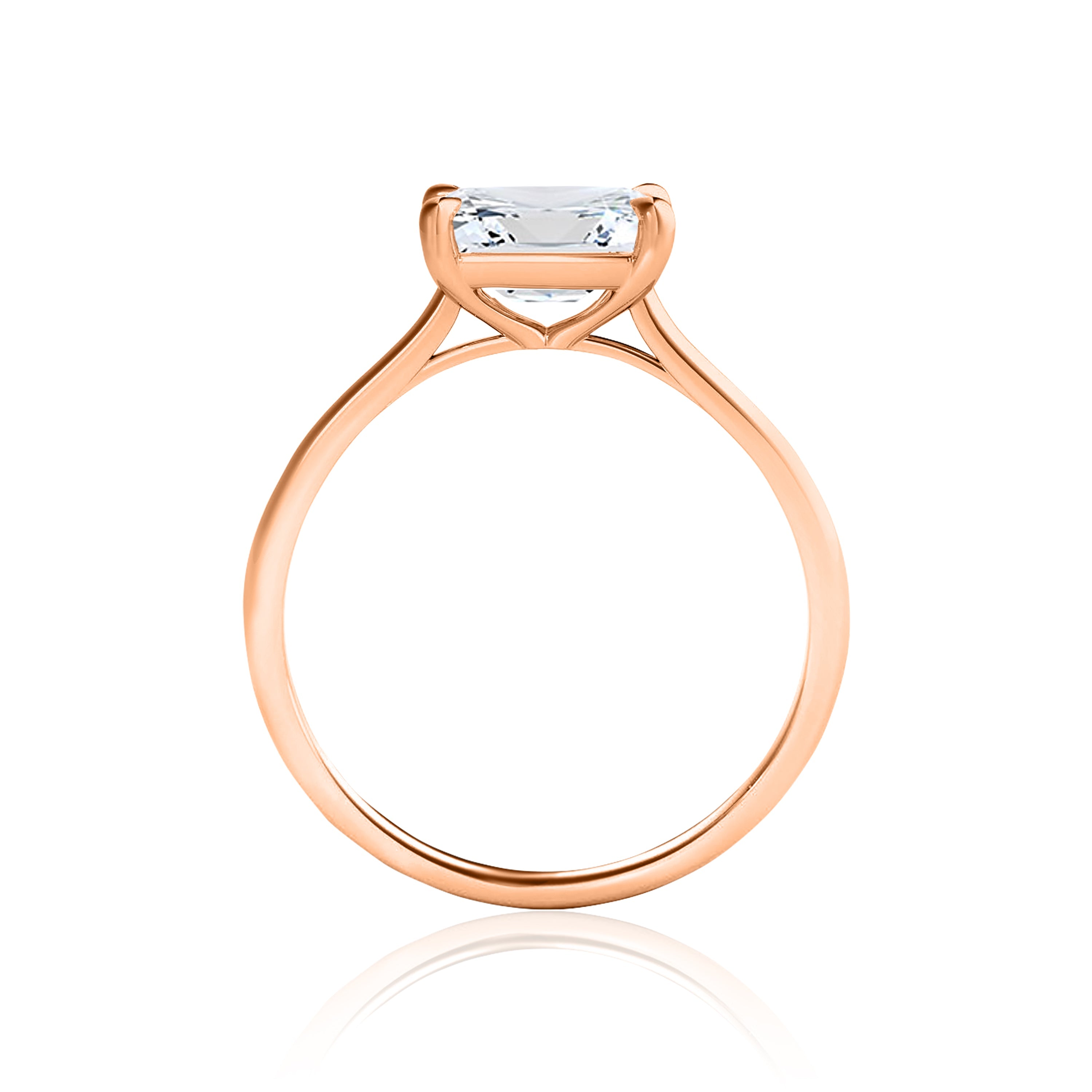 #Metal_14K Rose Gold#Prong_Standard#Shape_Emerald#Metal_18K Rose Gold