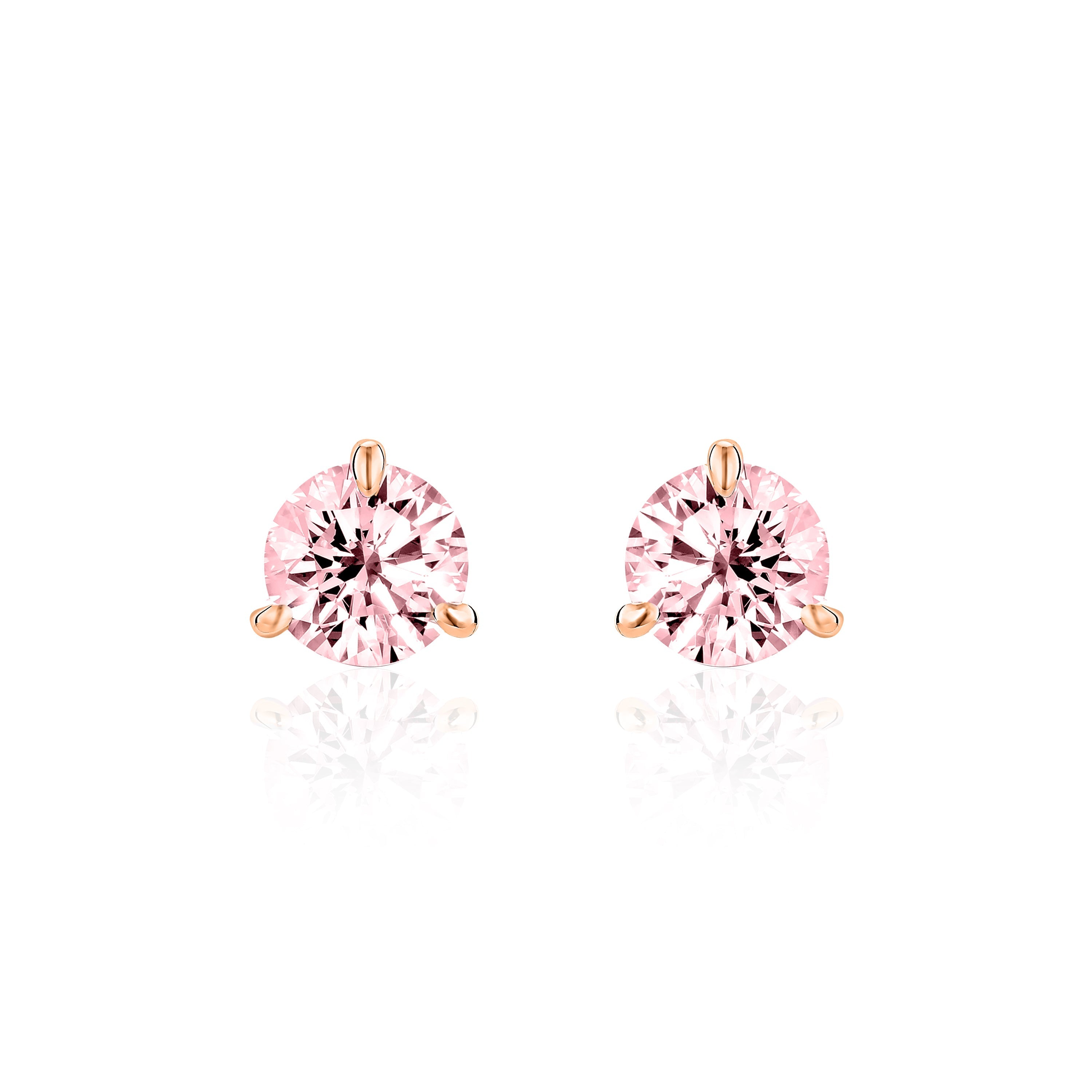 Lili Fancy Colour Studs (Blue / Pink Diamond Studs)