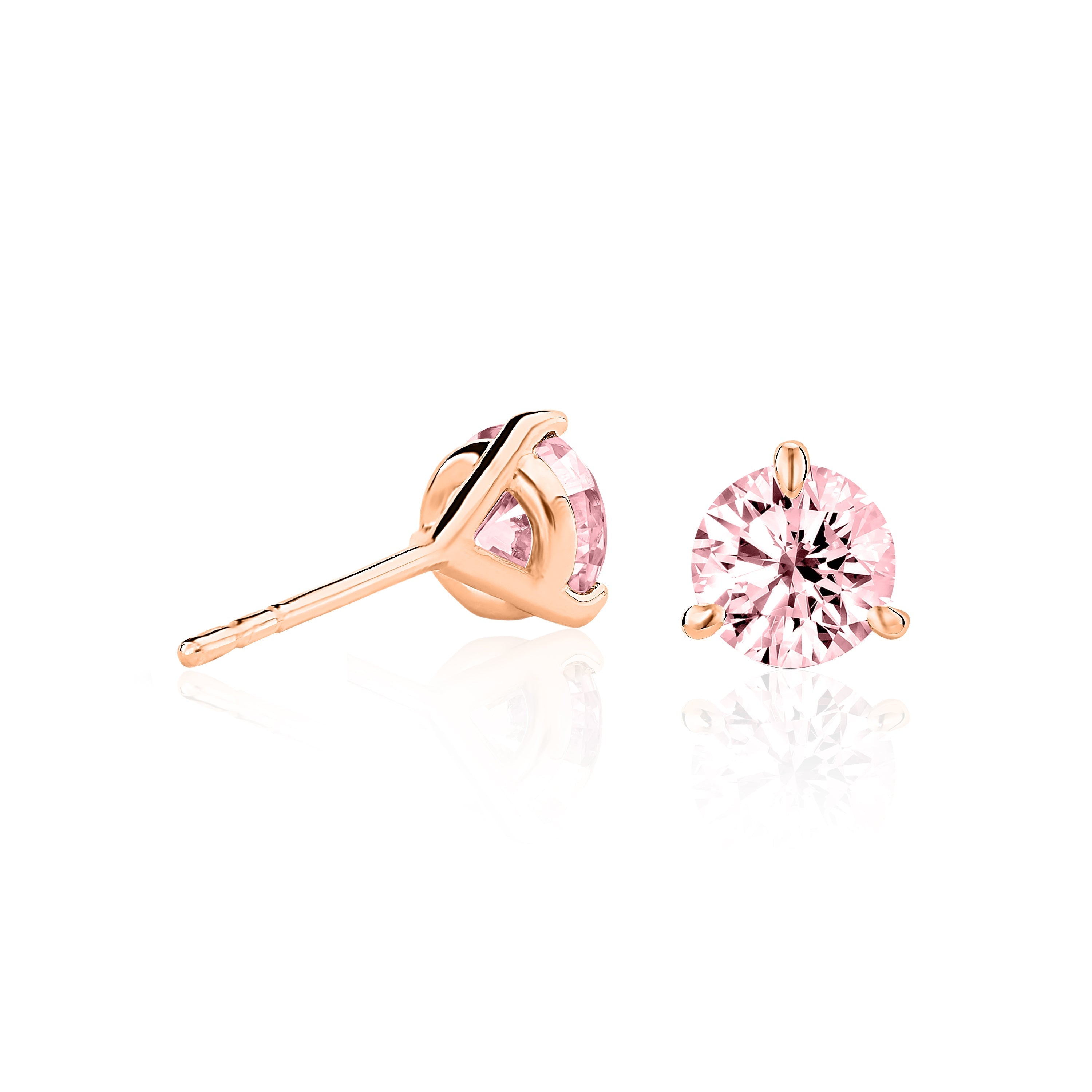 Lili Fancy Colour Studs (Blue / Pink Diamond Studs)