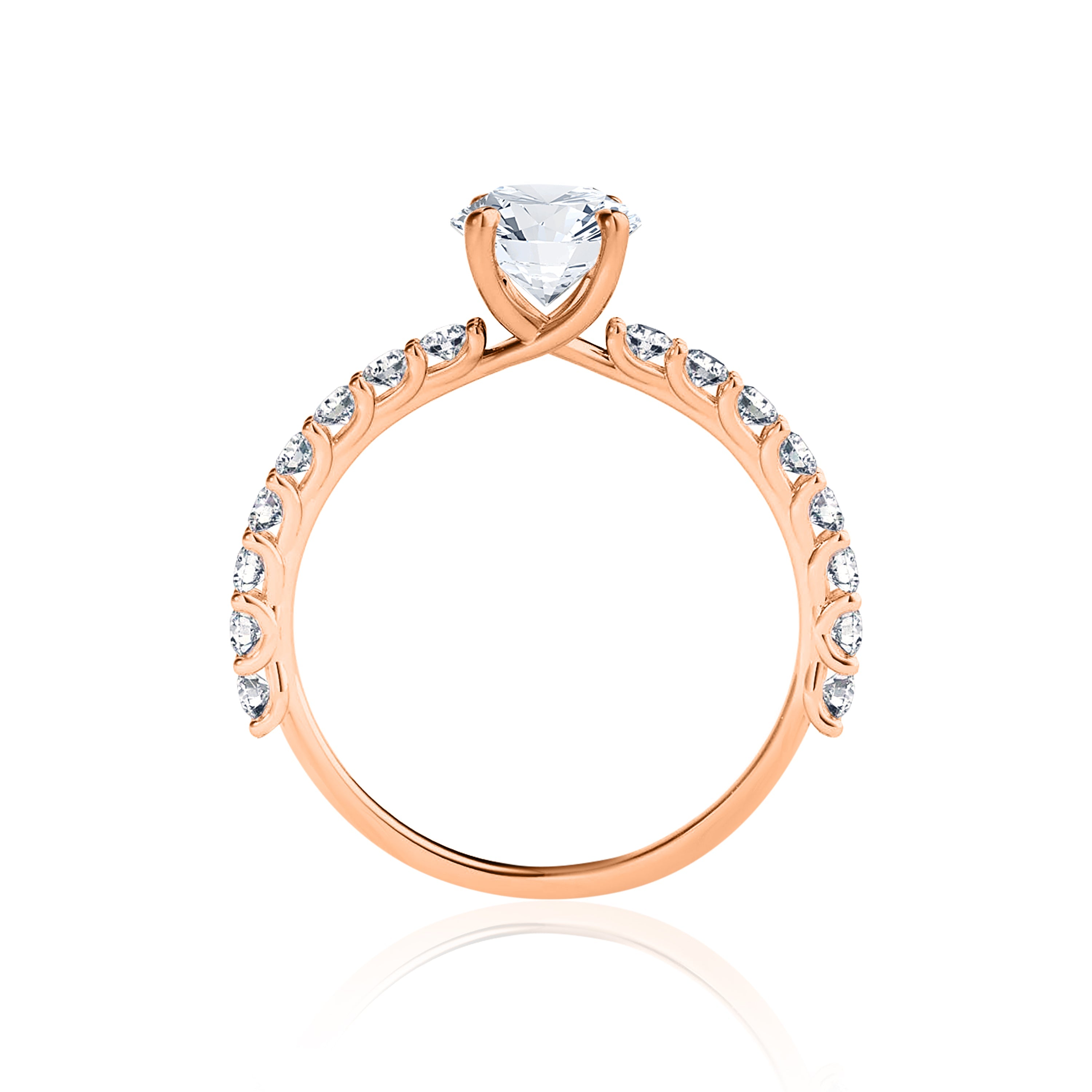 #Metal_14K Rose Gold#Prong_Standard#Shape_Round