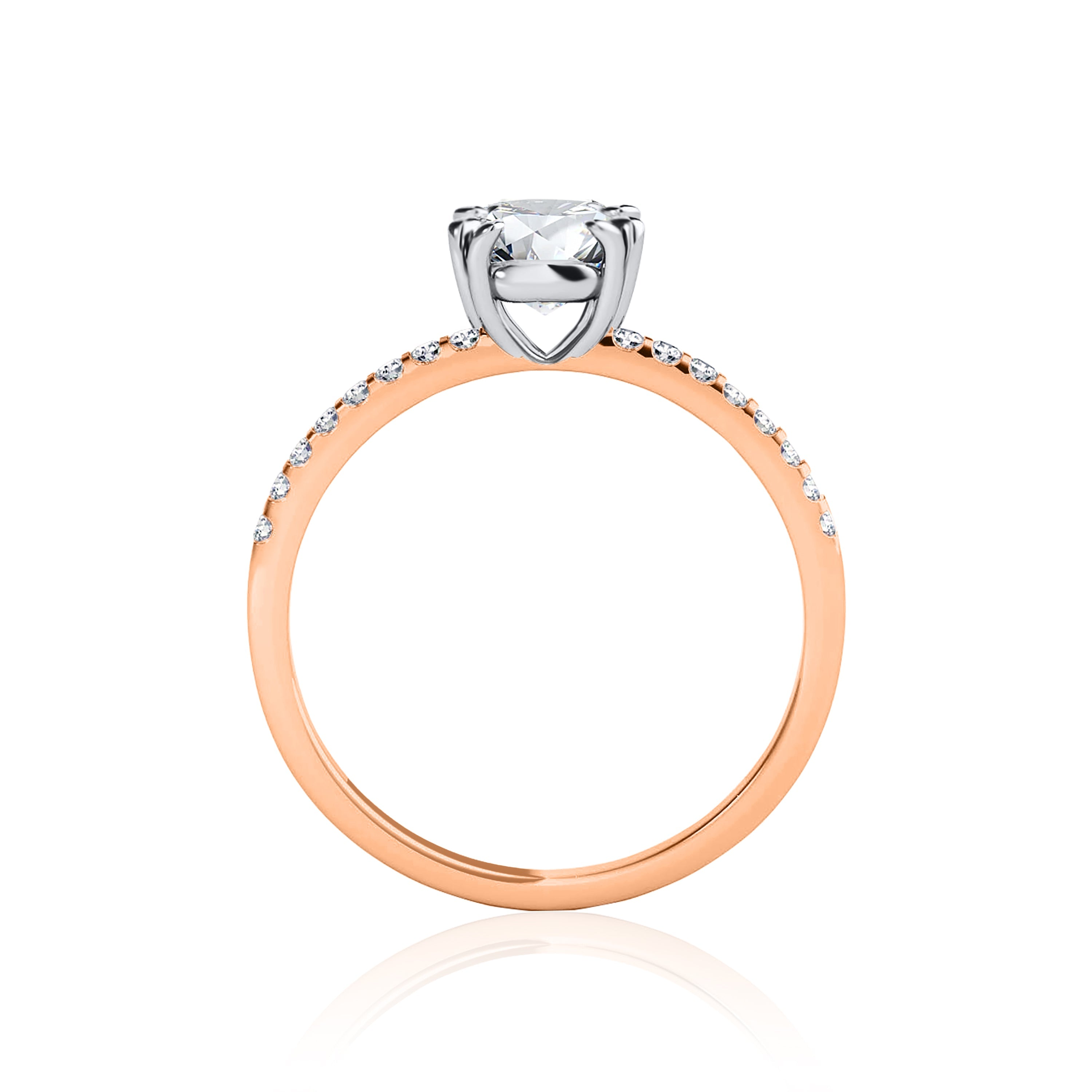 #Metal_14K Rose Gold#Shape_Asscher