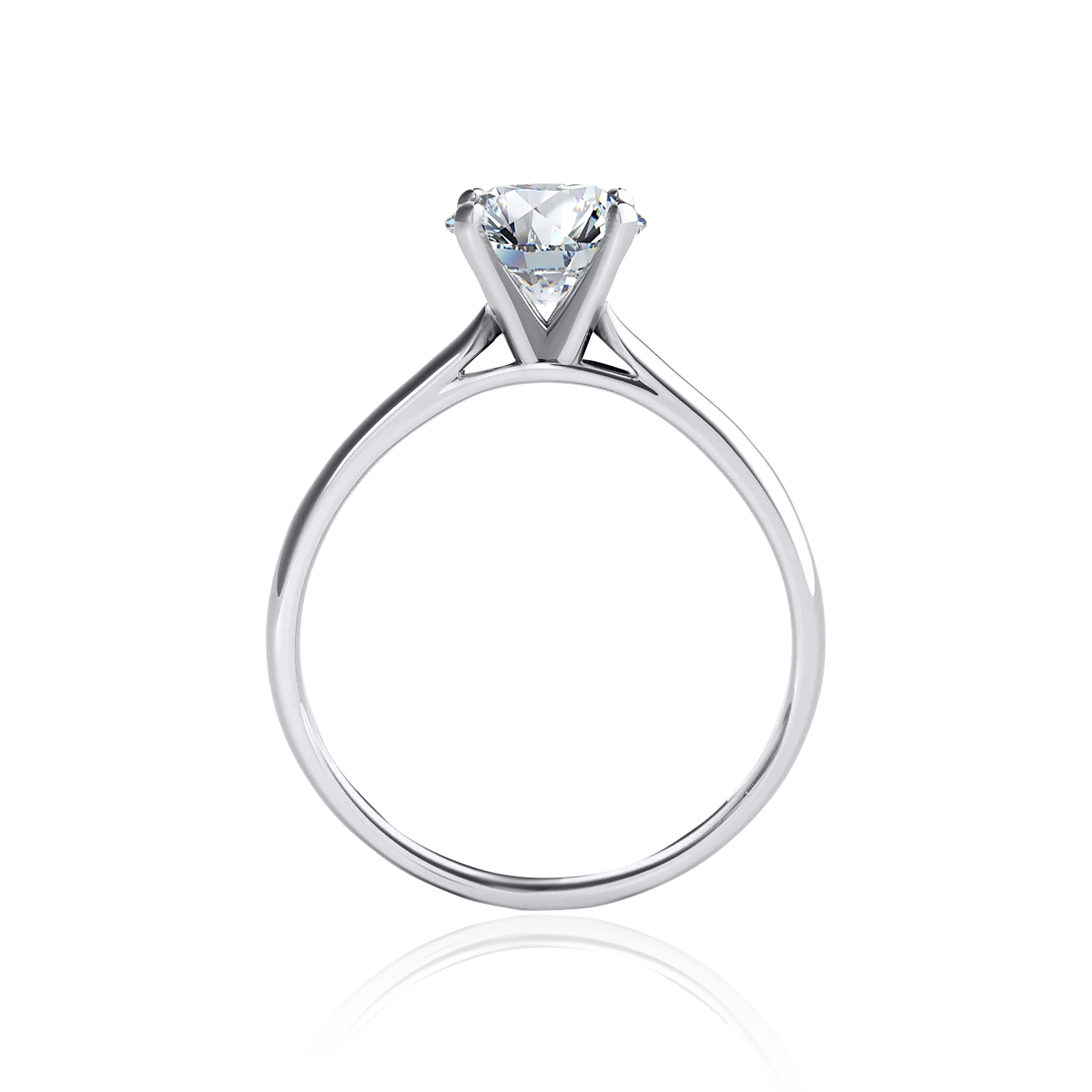 #Metal_14K White Gold#Prong_Standard#Shape_Round